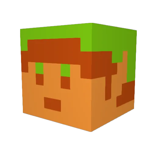 WTCGLegacy Minecraft avatar head, 3D render