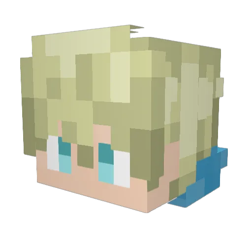 WTF_Cory Minecraft avatar head, 3D render