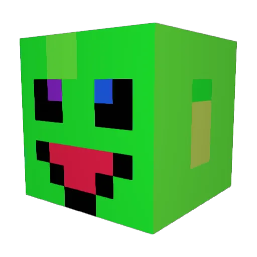 WTLP17 Minecraft avatar head, 3D render