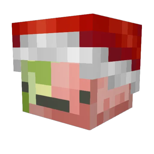 WTRM3L0N Minecraft avatar head, 3D render
