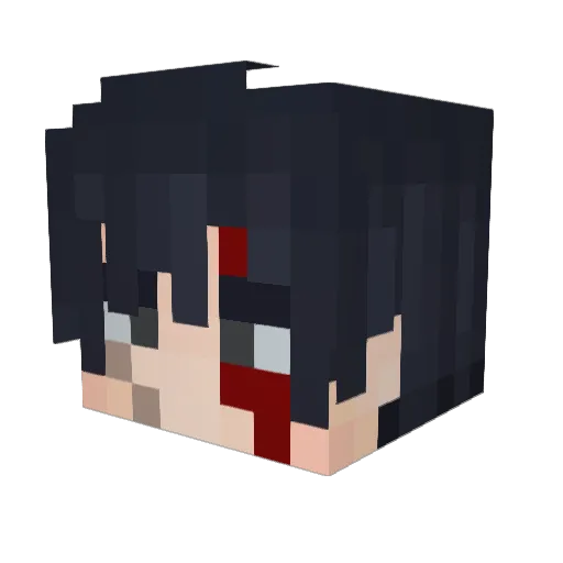WTappingNons Minecraft avatar head, 3D render