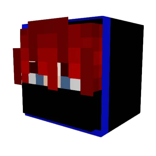 WTaran Minecraft avatar head, 3D render