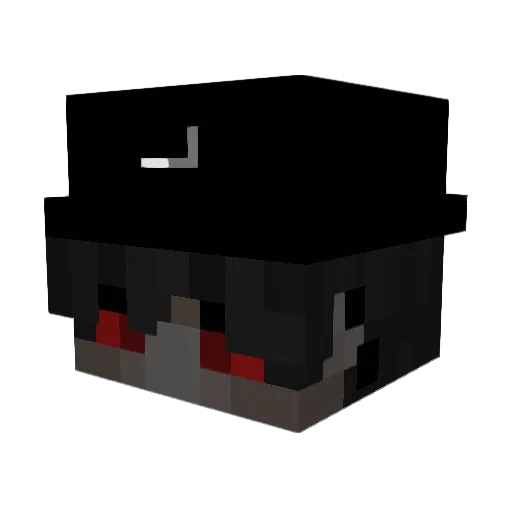 WUHAAN Minecraft avatar head, 3D render