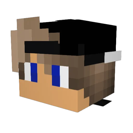 WUICHO987 Minecraft avatar head, 3D render