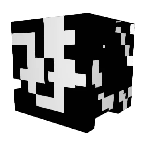 WUXWU Minecraft avatar head, 3D render