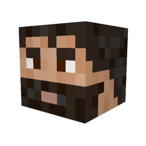 WWCShado Minecraft avatar head, 3D render