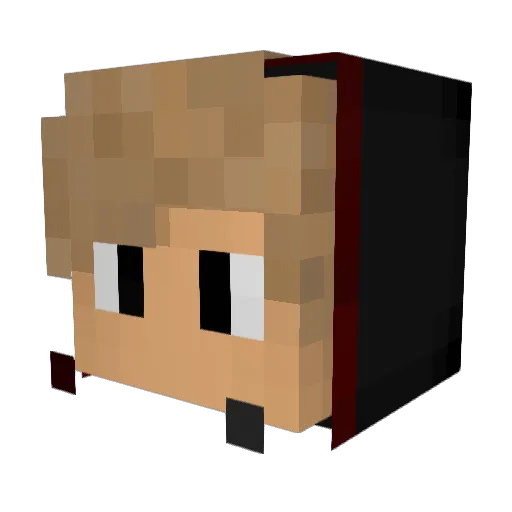 WWMichel Minecraft avatar head, 3D render