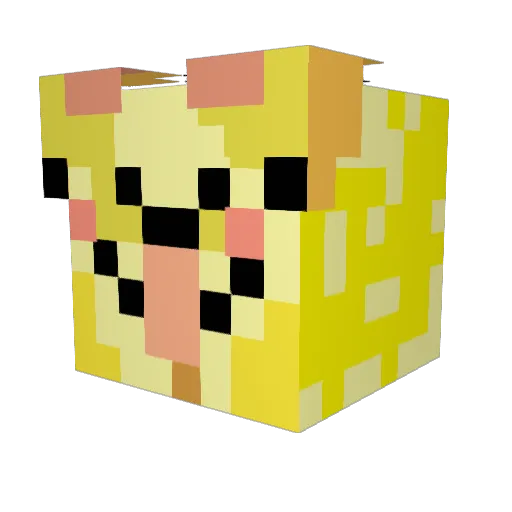 WWShibainuWW Minecraft avatar head, 3D render