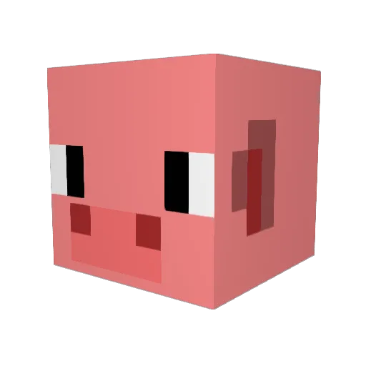WWWVVV Minecraft avatar head, 3D render