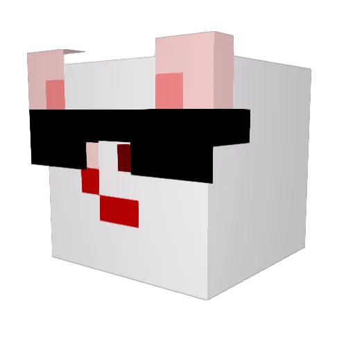 WWWhying Minecraft avatar head, 3D render