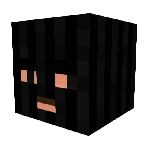 WXZA Minecraft avatar head, 3D render