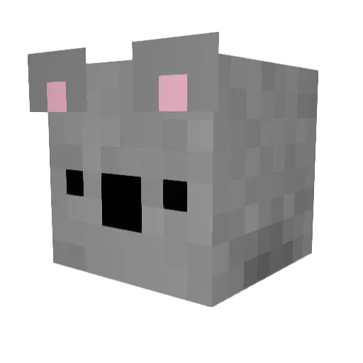WX_pvp Minecraft avatar head, 3D render