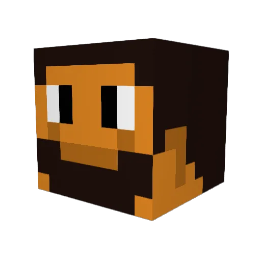WYGI95 Minecraft avatar head, 3D render
