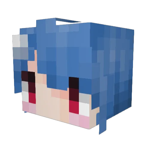 WYJ Minecraft avatar head, 3D render