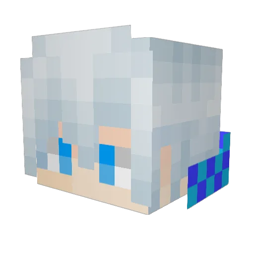 WYQ2016 Minecraft avatar head, 3D render