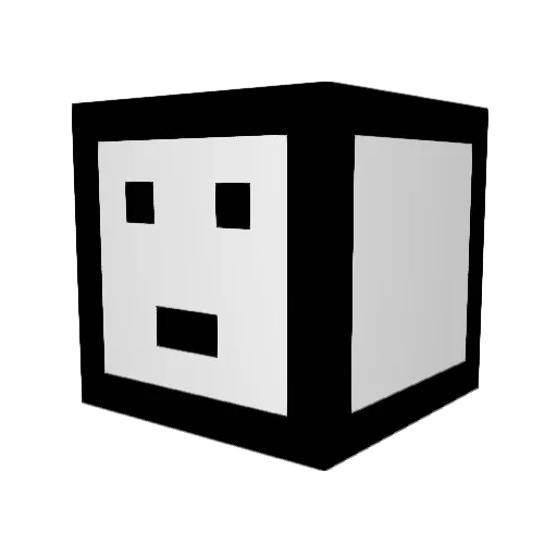 WZHQE Minecraft avatar head, 3D render
