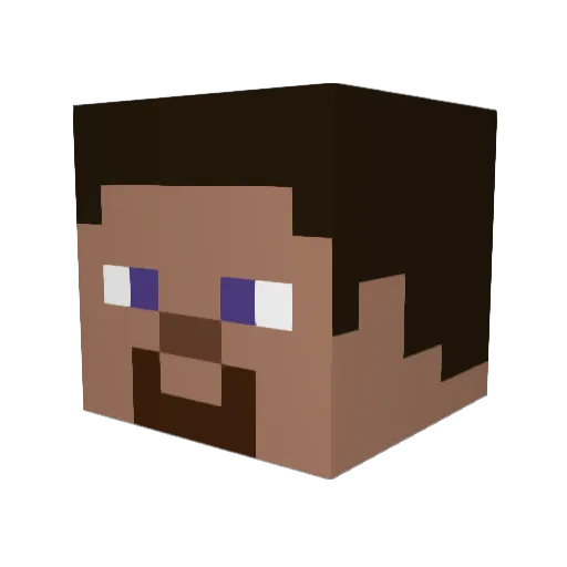 WZRDKIDD Minecraft avatar head, 3D render
