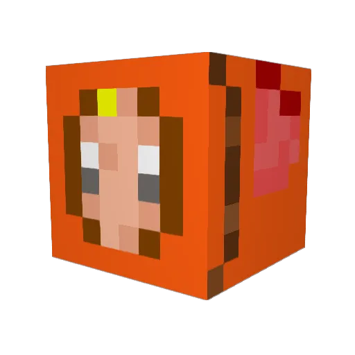 WZeberaFFS Minecraft avatar head, 3D render