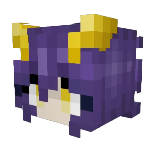 W_D_Ryen Minecraft avatar head, 3D render