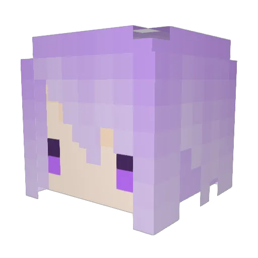 W_Spider Minecraft avatar head, 3D render
