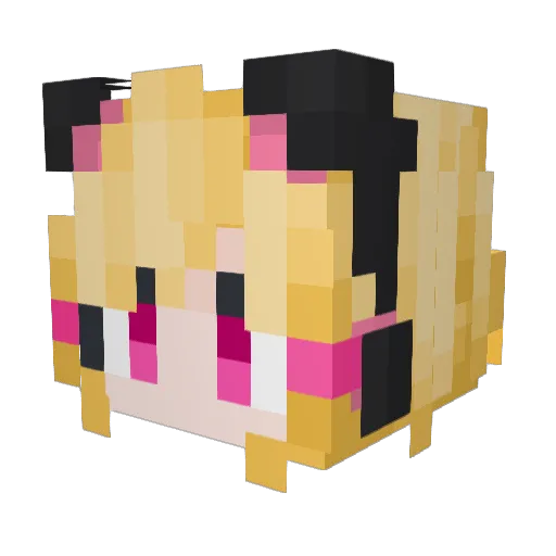 W_Viola_W Minecraft avatar head, 3D render