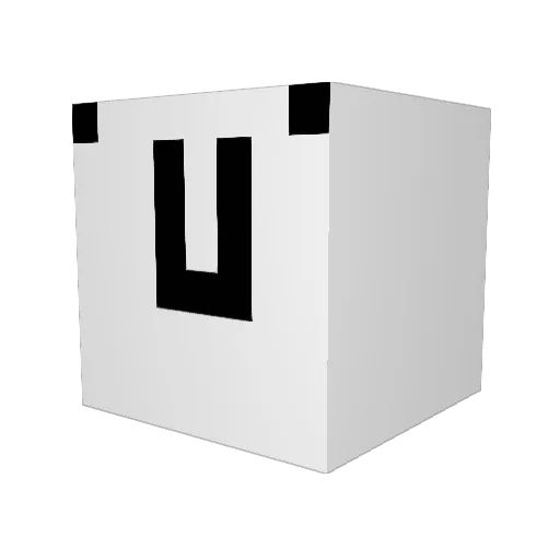 W_seok Minecraft avatar head, 3D render