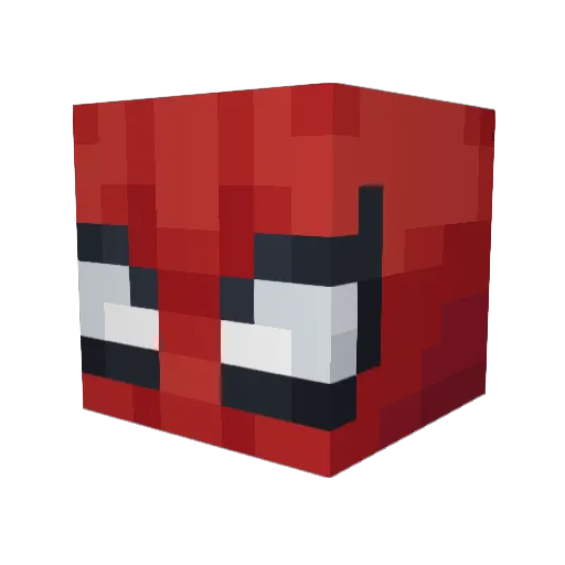 WaDe_Flollo Minecraft avatar head, 3D render