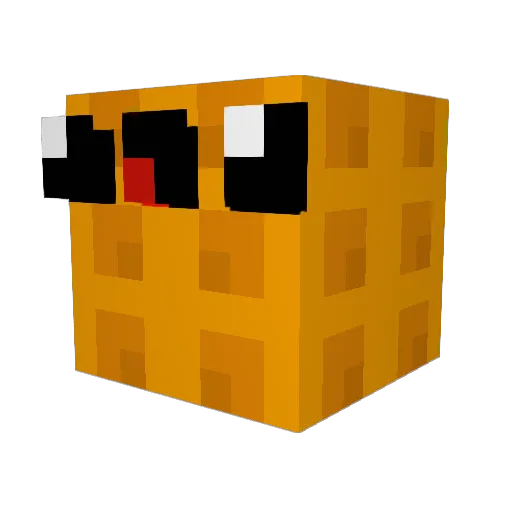 WaFfles_YeAh Minecraft avatar head, 3D render