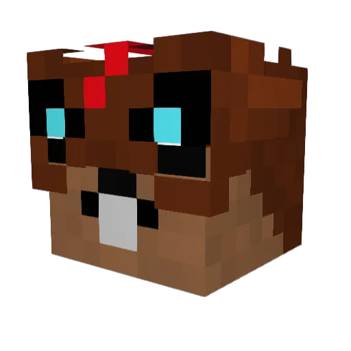 WaLRuS111 Minecraft avatar head, 3D render