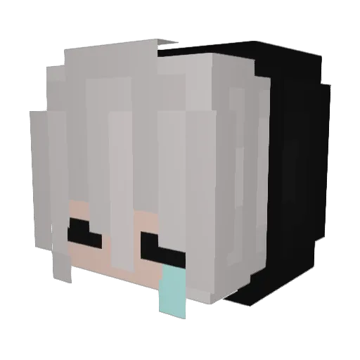 WaVe143 Minecraft avatar head, 3D render