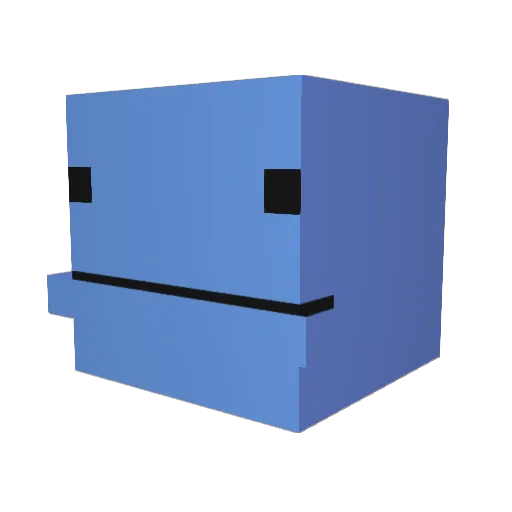 Wa_Bi Minecraft avatar head, 3D render