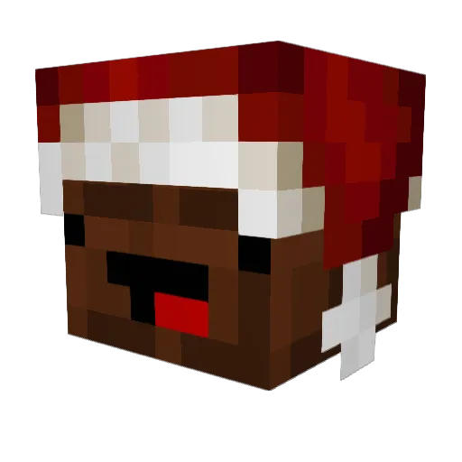 Waagand Minecraft avatar head, 3D render