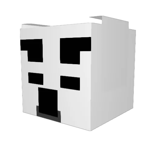 WaaromZijnWeHier Minecraft avatar head, 3D render