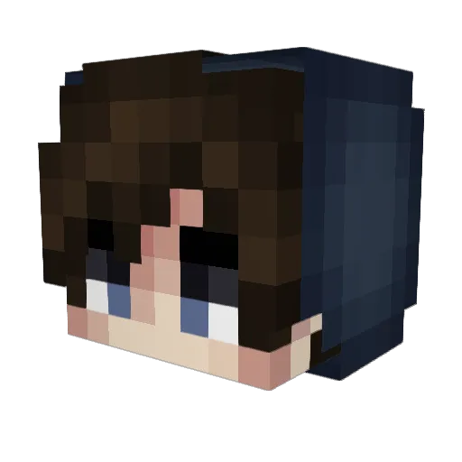 Waataz Minecraft avatar head, 3D render