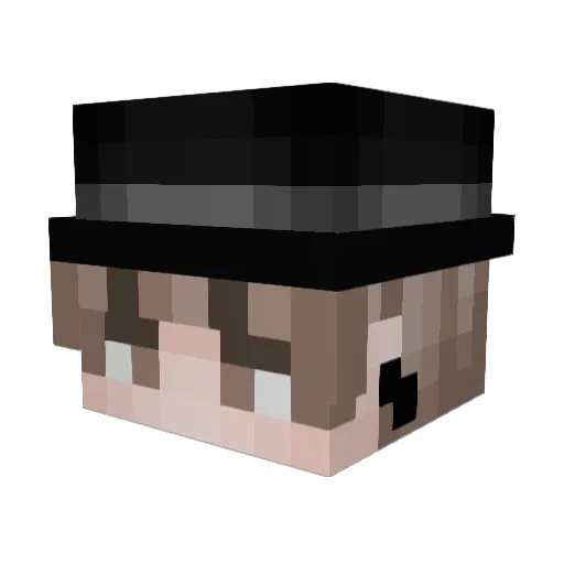 Waaxyy Minecraft avatar head, 3D render