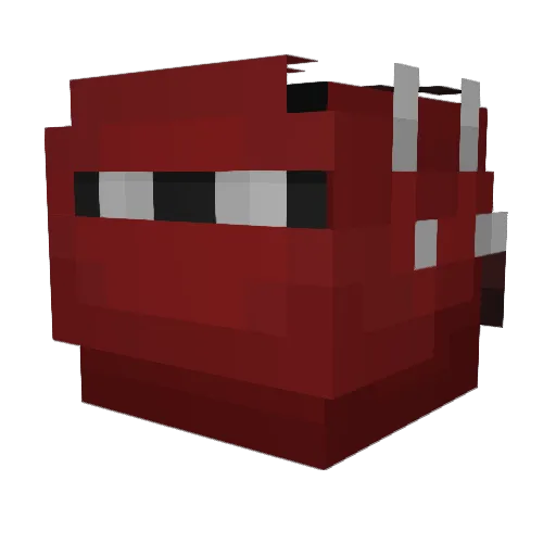 Wabbackie Minecraft avatar head, 3D render