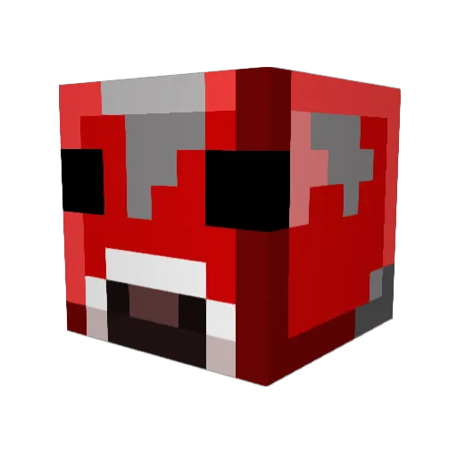 WabbatheJack Minecraft avatar head, 3D render