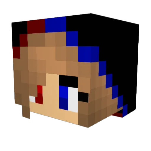 Wabbitt Minecraft avatar head, 3D render