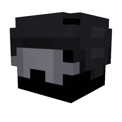 Wabe1x Minecraft avatar head, 3D render
