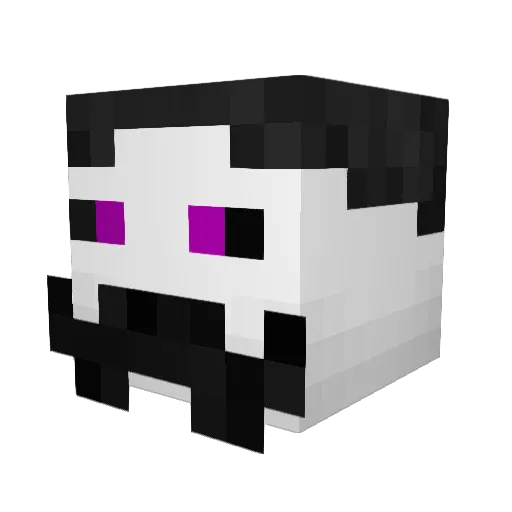 Wabfury Minecraft avatar head, 3D render