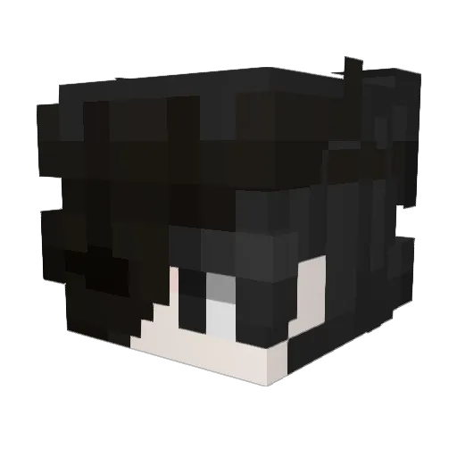 Waceey Minecraft avatar head, 3D render