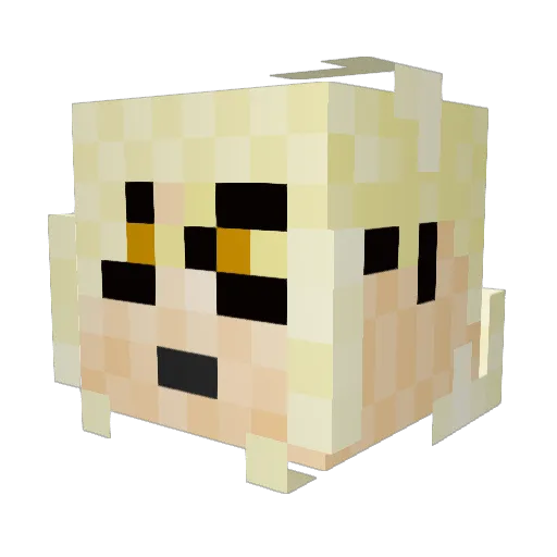 WachuEntity Minecraft avatar head, 3D render