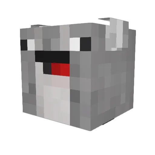 WackJack05 Minecraft avatar head, 3D render