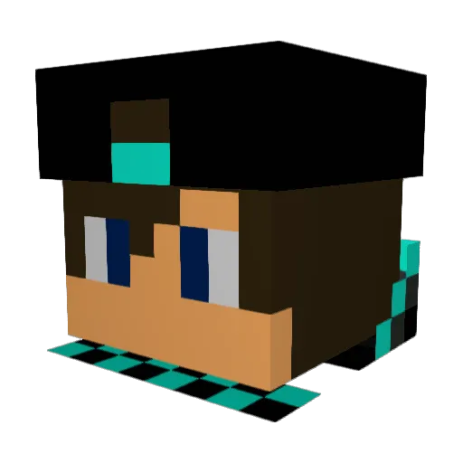 Wackelzahn2000 Minecraft avatar head, 3D render