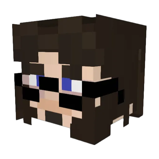 Wacks6491 Minecraft avatar head, 3D render