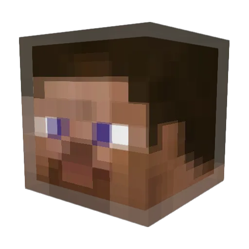 WackyGamer023 Minecraft avatar head, 3D render