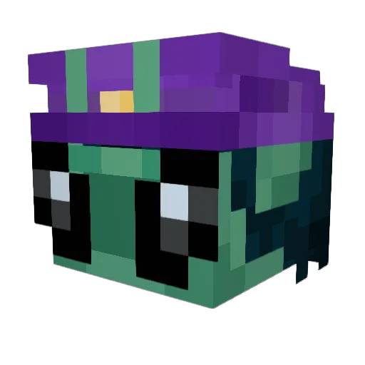 WackyWacks Minecraft avatar head, 3D render