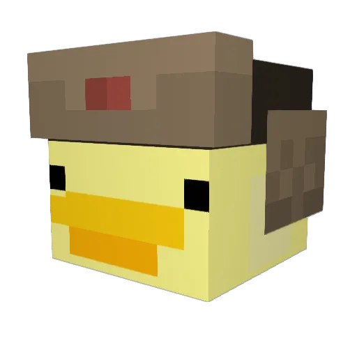 WacomX Minecraft avatar head, 3D render