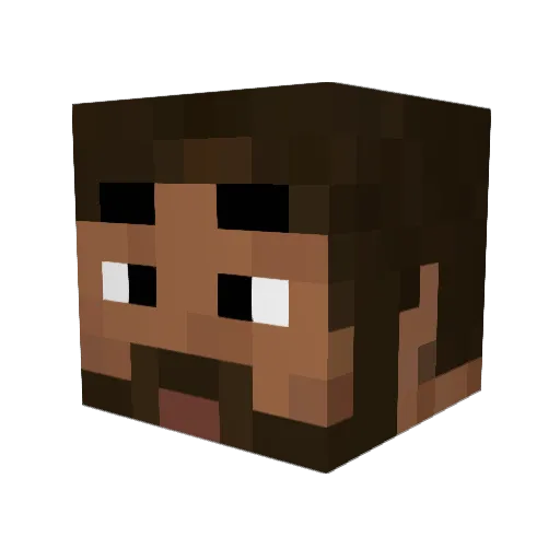 WadGui Minecraft avatar head, 3D render