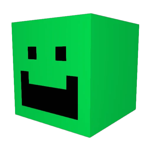 WadM8 Minecraft avatar head, 3D render